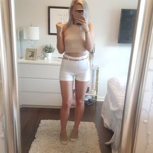 Forever21 Light pink crop sweater tank